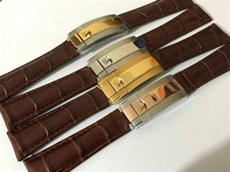 mens rolex leather watches|genuine Rolex leather straps.